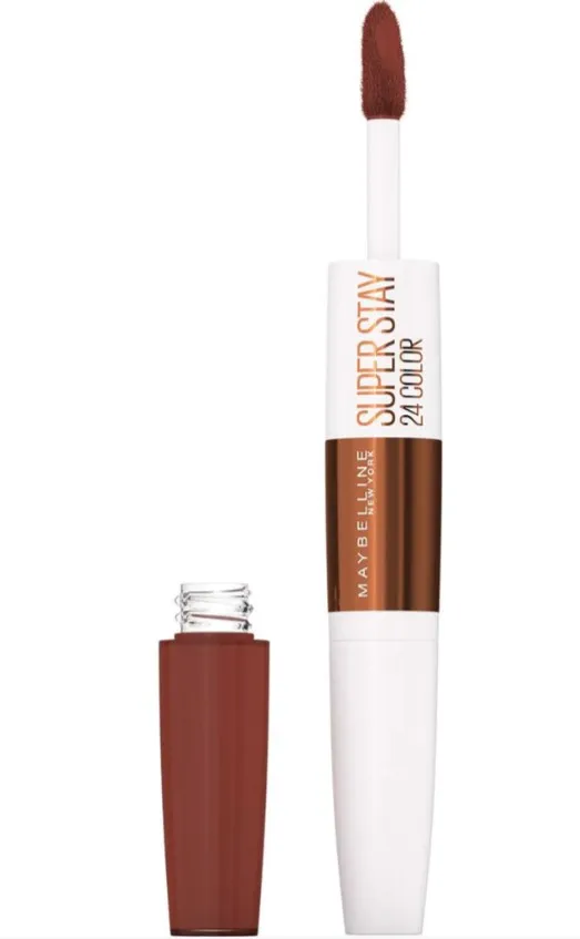 Labial Cremoso Duo Maybelline Super Stay  24 Couleur Color: Mocha Moves