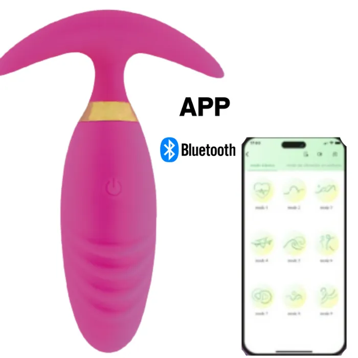 Vibrador Prostático Plug Anal Masajeador De Próstata Controlado Por App Bluetooth Control Móvil
