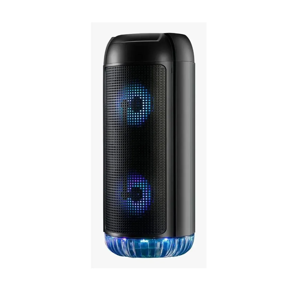 Compre Altavoz De Diente Azul * Con Luz Led, Altavoces De Alta Potencia,  Altavoces De Bajo Dobles De 8 Pulgadas Con Luz Rgb Y Micrófono Inalámbrico  y Altavoz Bluetooth Grande de China