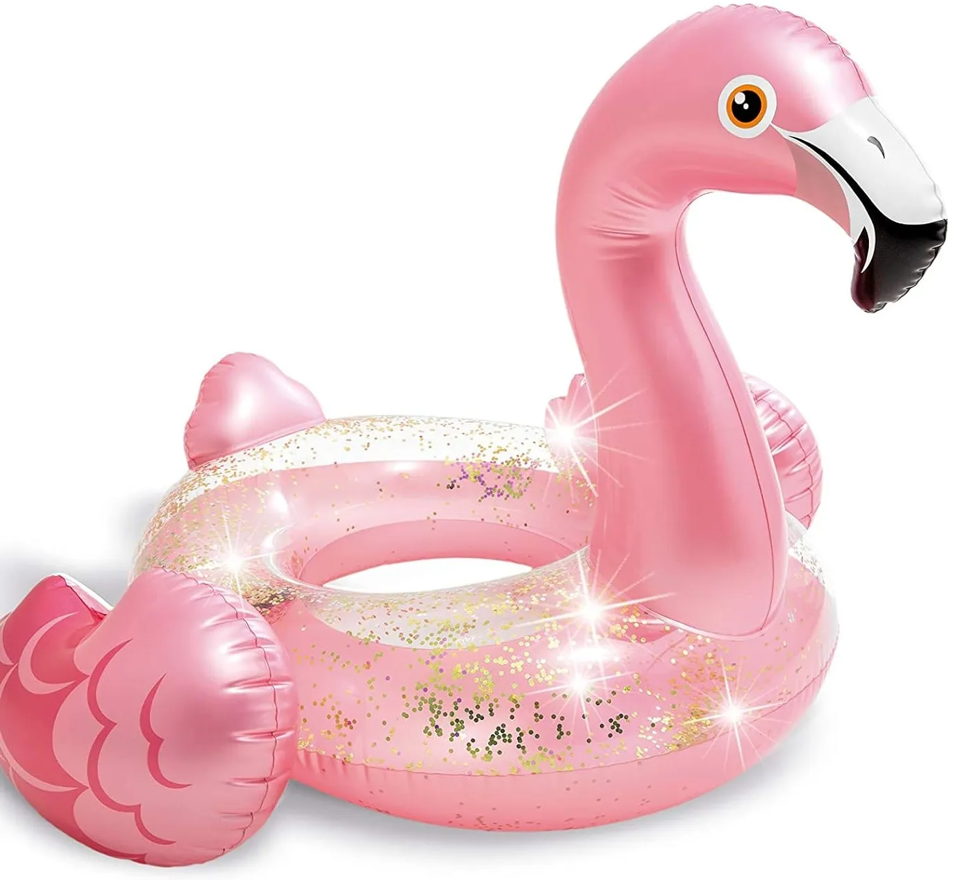 Flotador Salvavidas Flamingo Glitter Alberca Piscina Intex