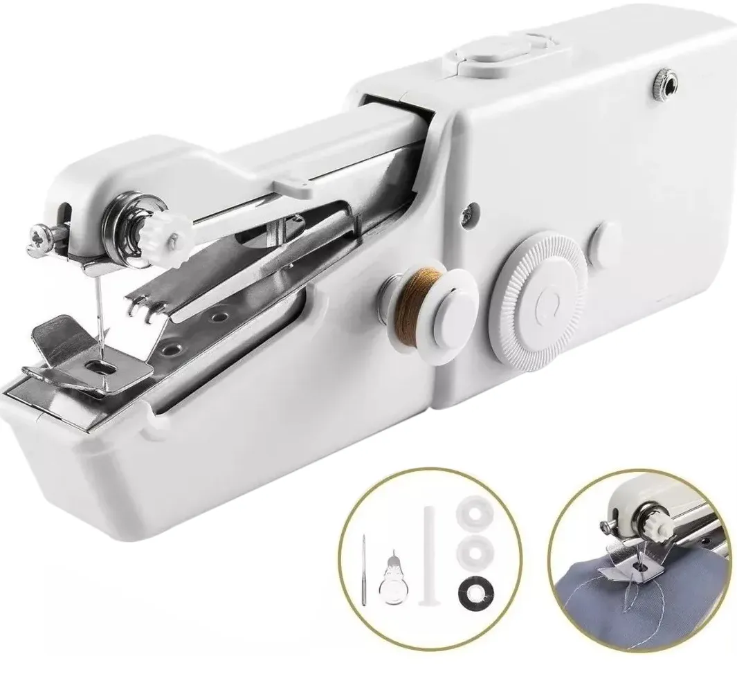  Máquina de coser portátil eléctrica inalámbrica es fácil de  transportar, puede reparar rápidamente la ropa conveniente para la vida  diaria : Arte y Manualidades