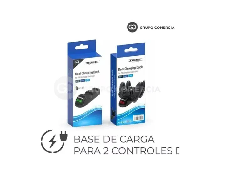 Base Cargador Dual Control Ps4 Dualshock Soporte De Carga