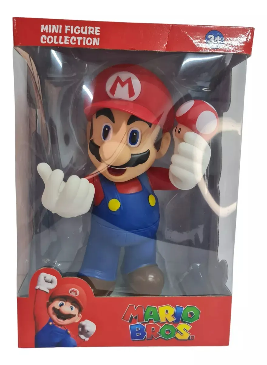 3 piezas 12 cm Super Mario Bros juguetes muñeca Mario Bros colección de  figuras de acción
