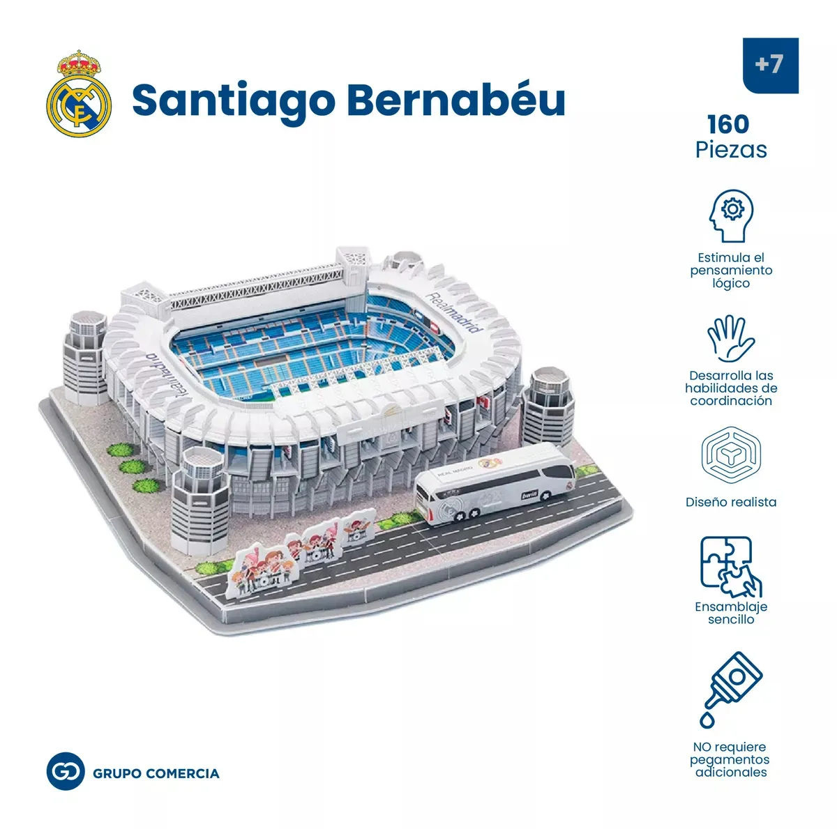 Puzzle Estadio Santiago Bernabéu - Real Madrid, 160 piezas