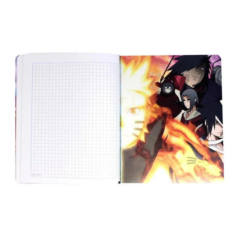 Cuaderno Cosido Cuadriculado Naruto 100 Hojas Norma Unidad