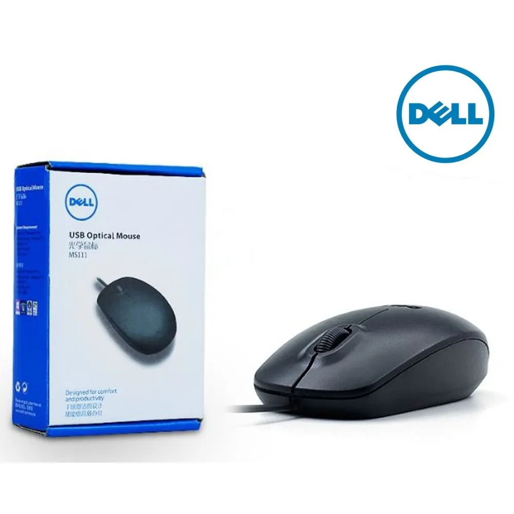 Mouse Óptico Dell Usb 3 Botón Dell Ms111
