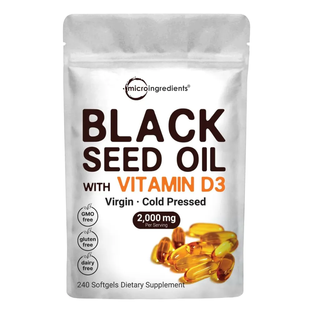 Microingredients Vitamina D3 Black 240 Softgels