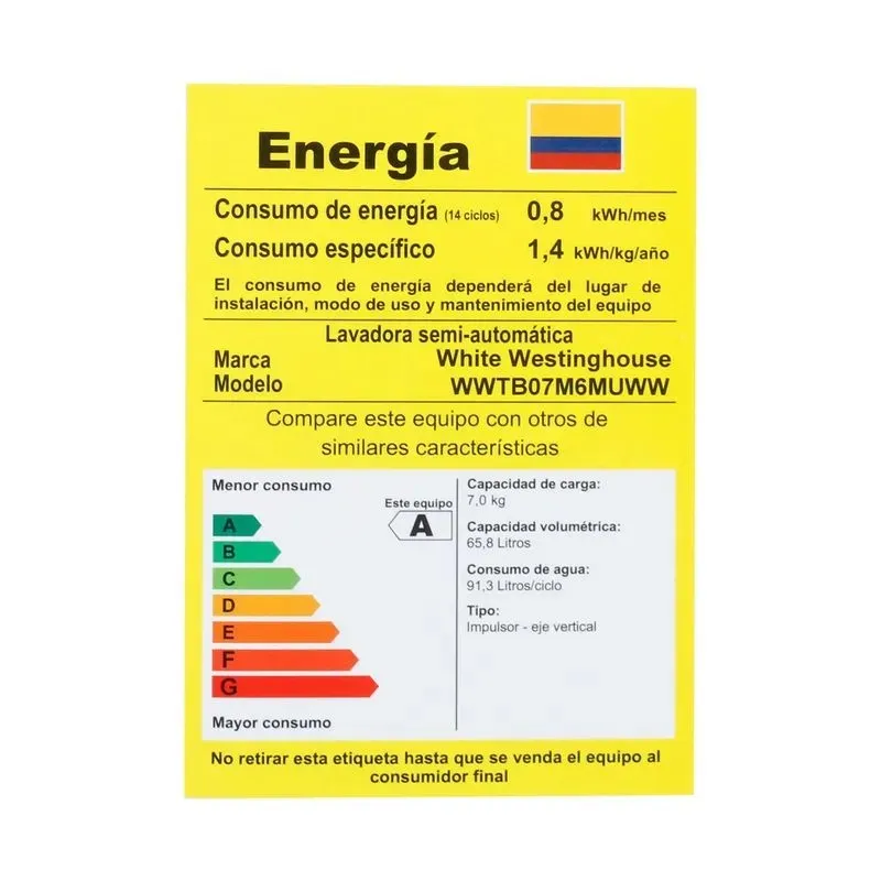 LAVADORA INDUCOL 7KG SEMIAUTOMATICA » Compulago