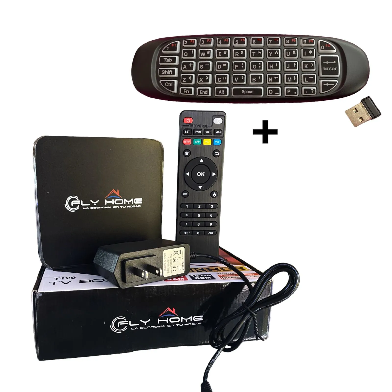 Electronica LUCAS - SMART TV BOX 4K. Un aparato similar al chromecast, con  Android, memoria interna para descargar las aplicaciones a utilizar,  soporta 4k, cuatro puertos usb, control remoto y muy fácil