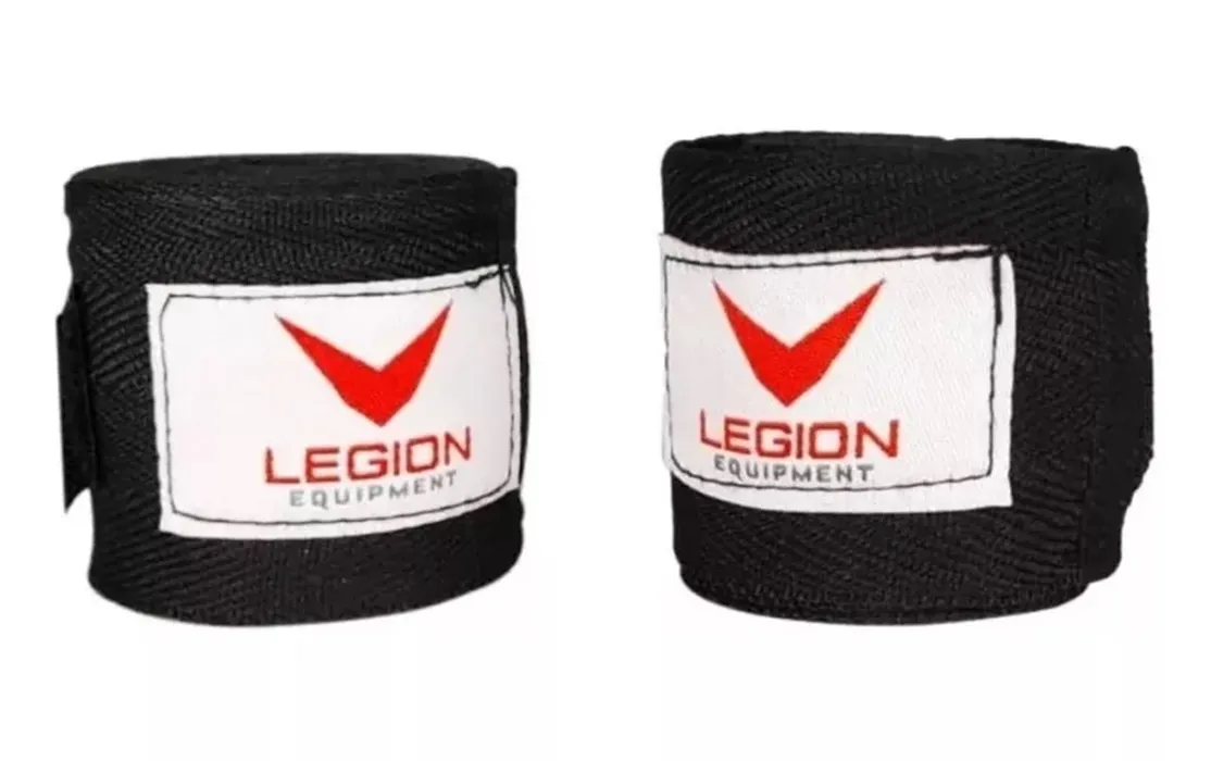 Guantes Boxeo Kick Boxing Profesional Legion + Vendas Venom