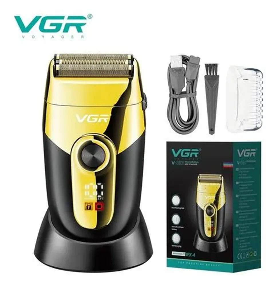 Maquina De Afeitar Shaver Vgr383 Digital Profesional Barbera