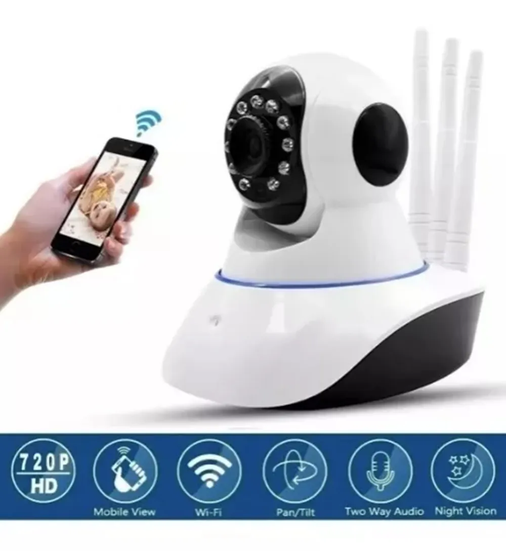 Camara Wifi Smart Camara Qc3 Vision Nocturna 1080p Robotica