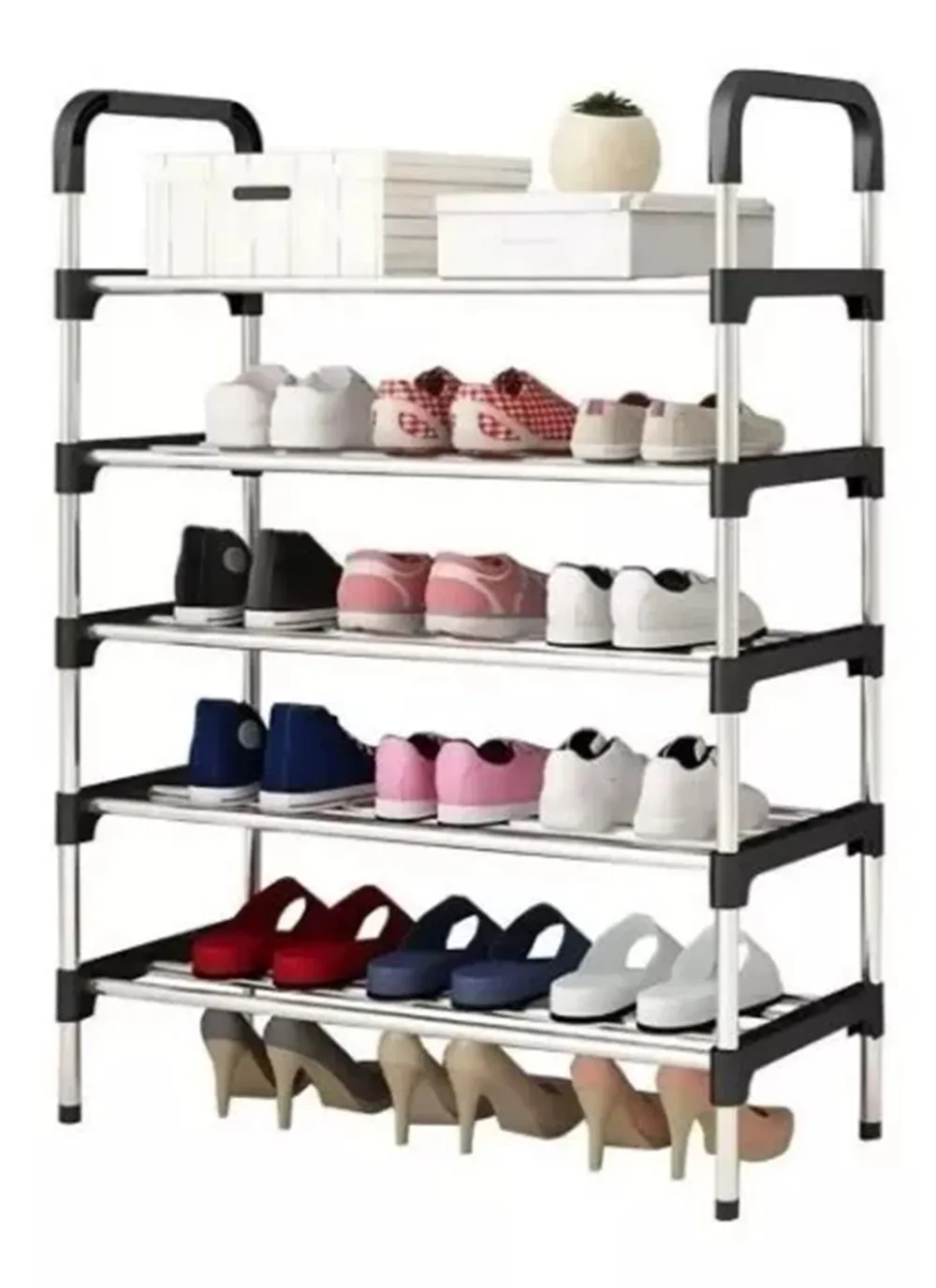 Zapatero 5 Niveles Organizador De Zapatos Estante Shoe Rack