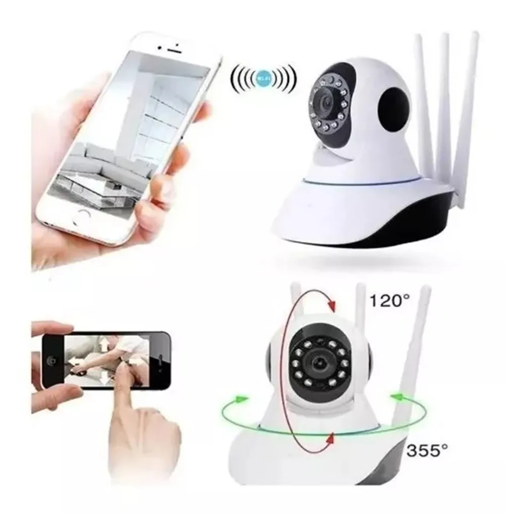 Camara Wifi Smart Camara Qc3 Vision Nocturna 1080p Robotica