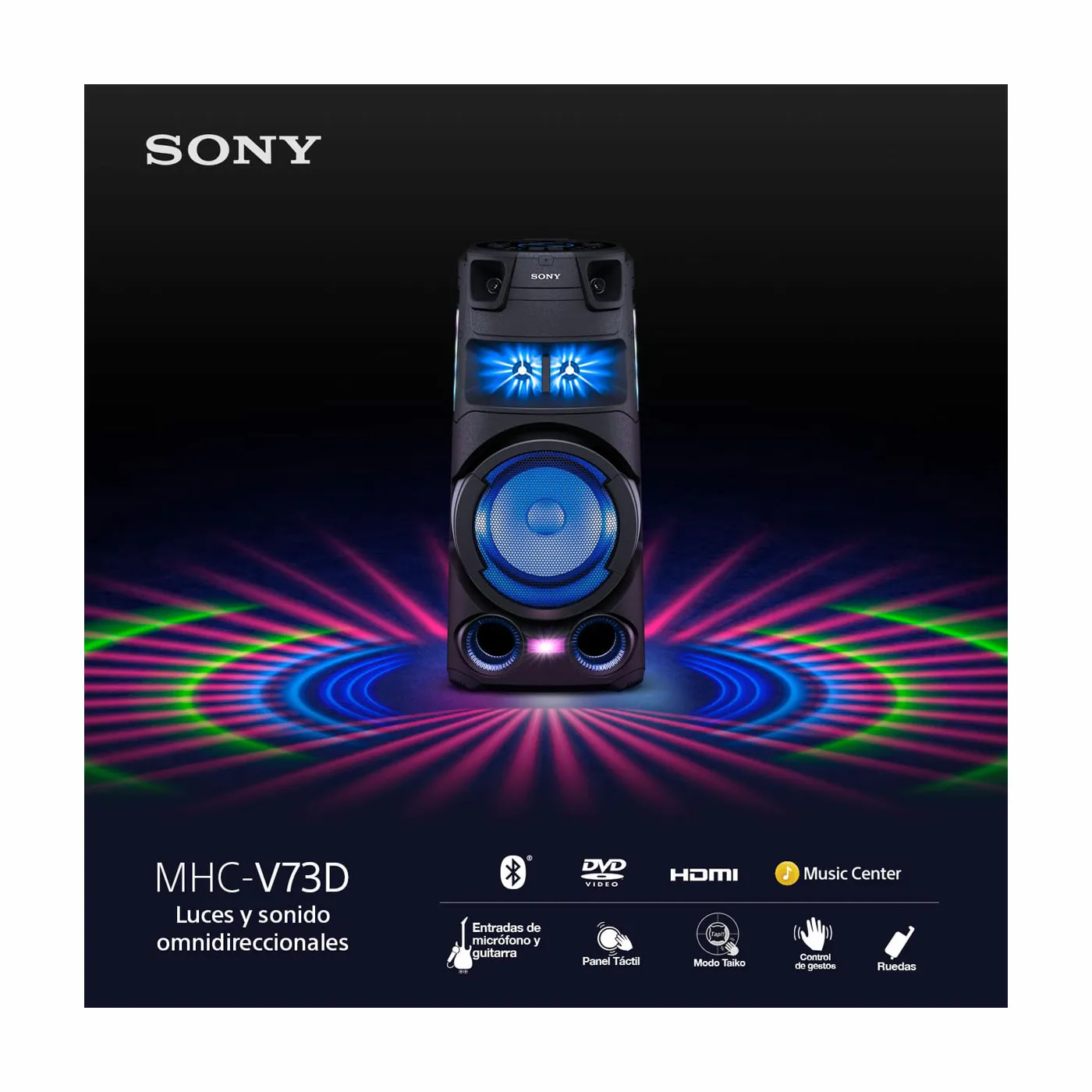 SONY MHC-V73D 550 Watts Parlante