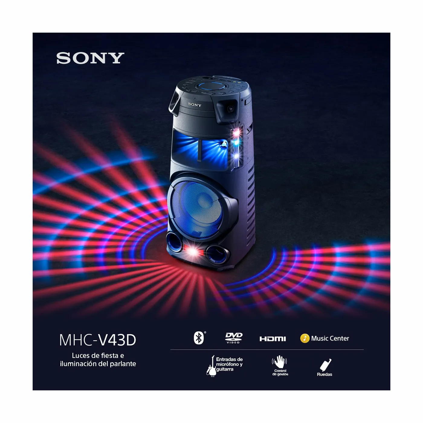 SONY MHC-V43D 450 Watts Parlante