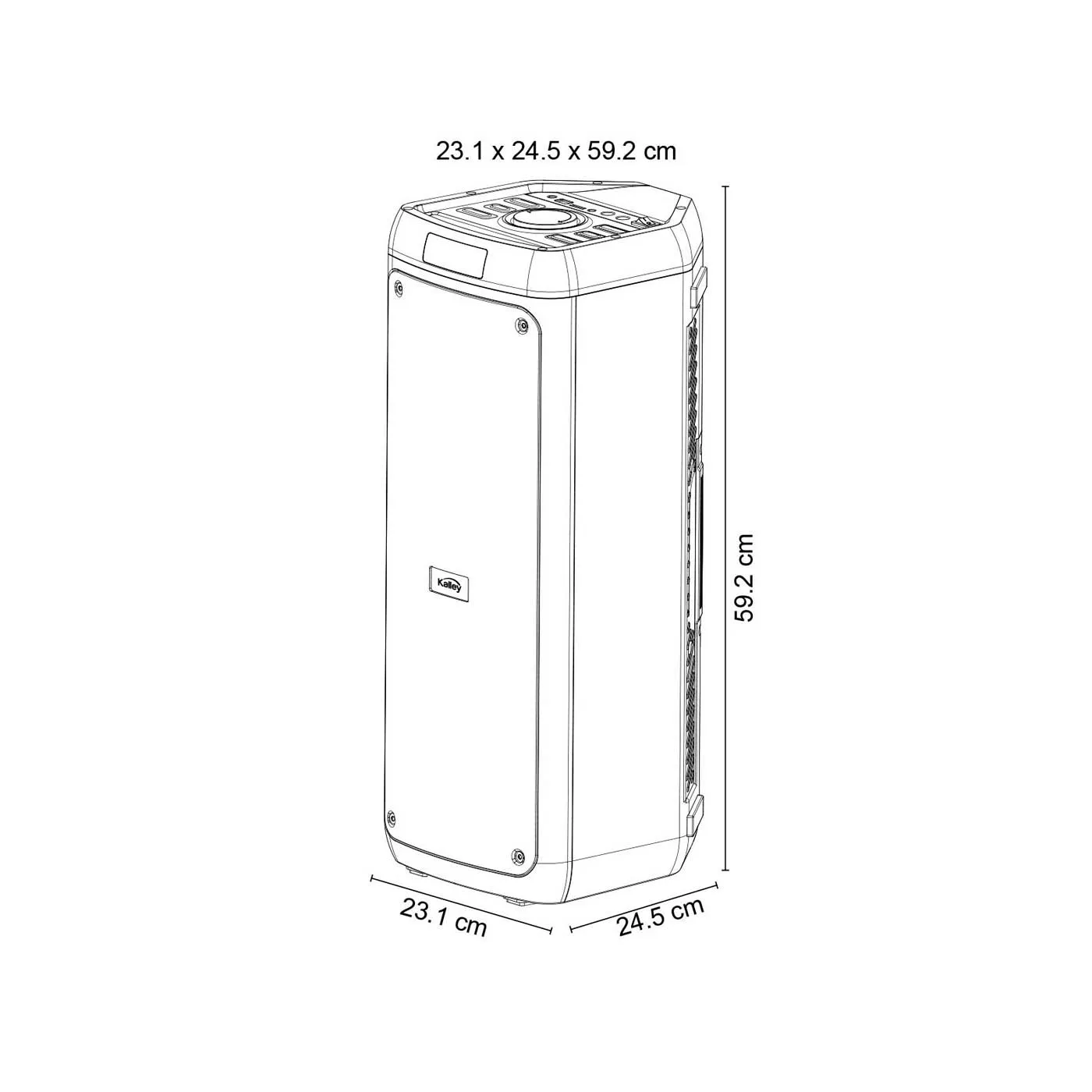 Parlante KALLEY K-BSK60W Negro