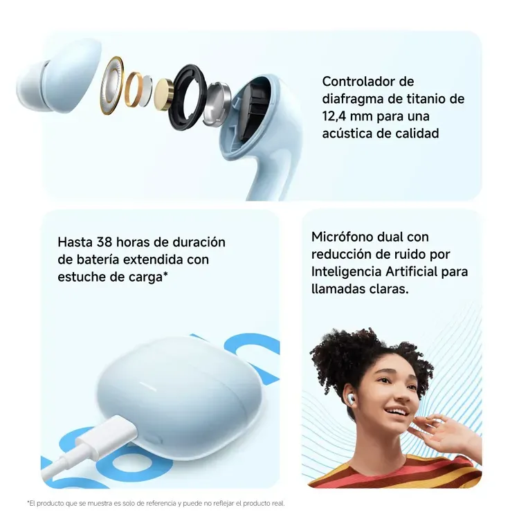 Audífonos REDMI In Ear Buds 6 Lite Cancelación de Ruido