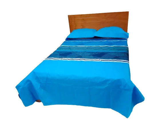 Sabanas Cama Doble azul 1