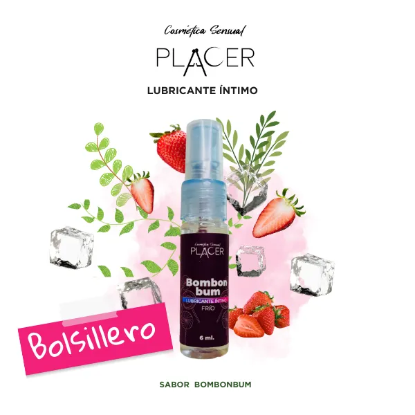 Lubricante Placer Frio Bombom Bum x 6 Ml 