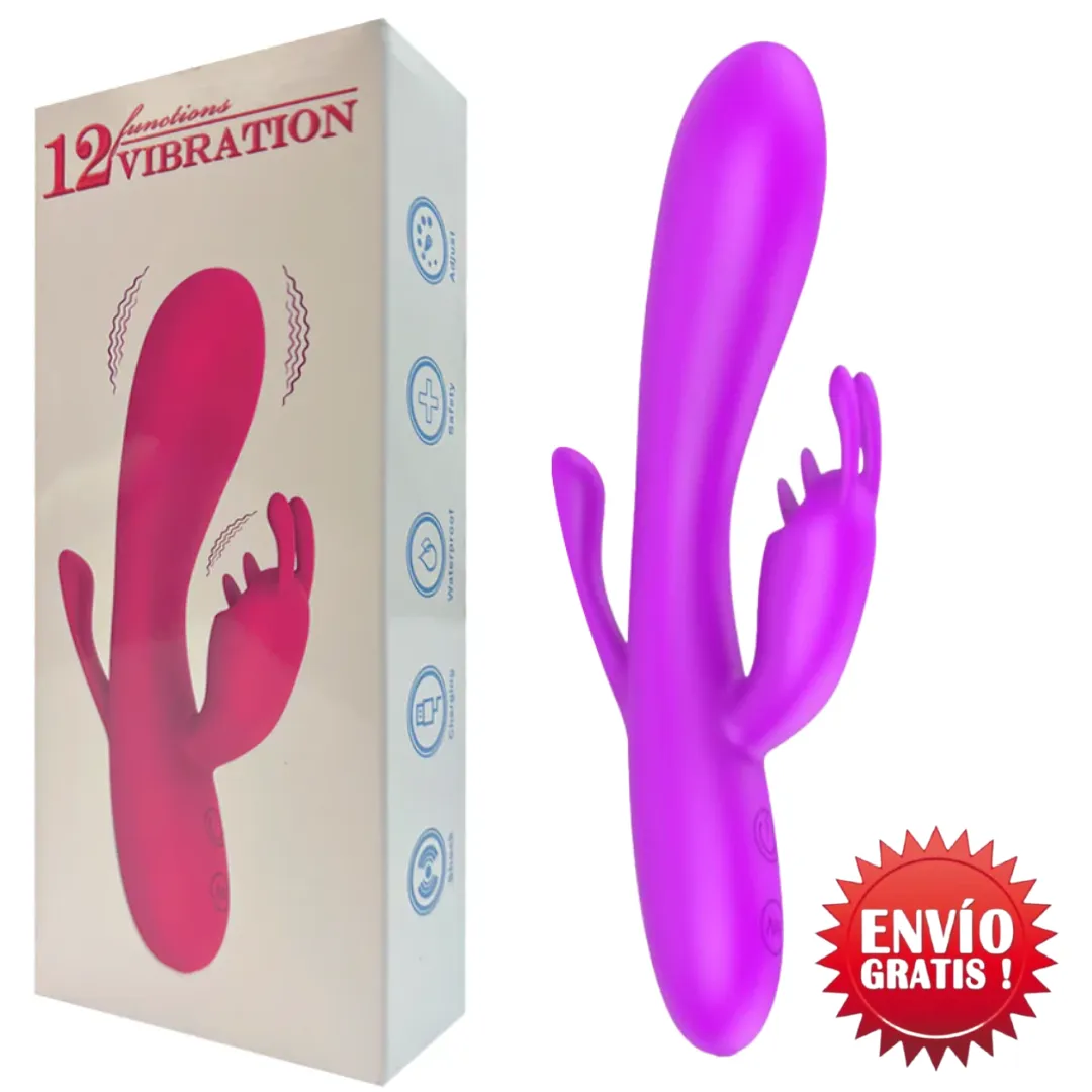 Vibrador Triple Estimulación Tommy Recargable