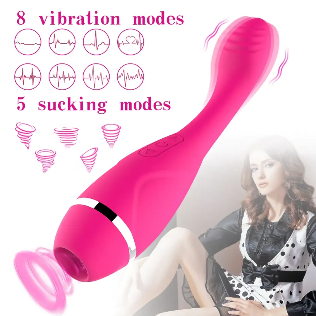 Vibrador Con Succion Ultra Silencioso G Spot Sucking