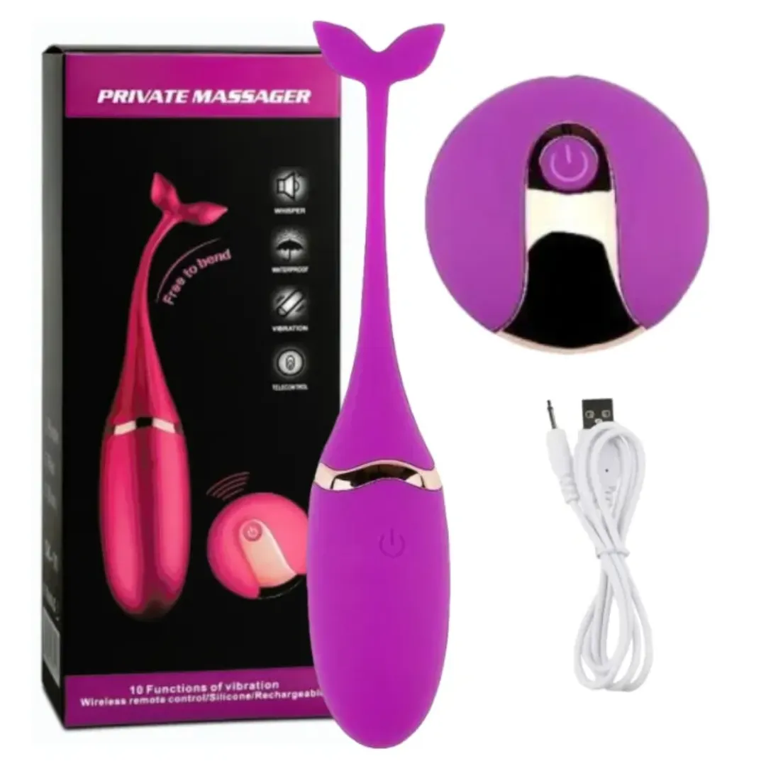 Huevo Vibrador Inalambrico Recargable Ballena