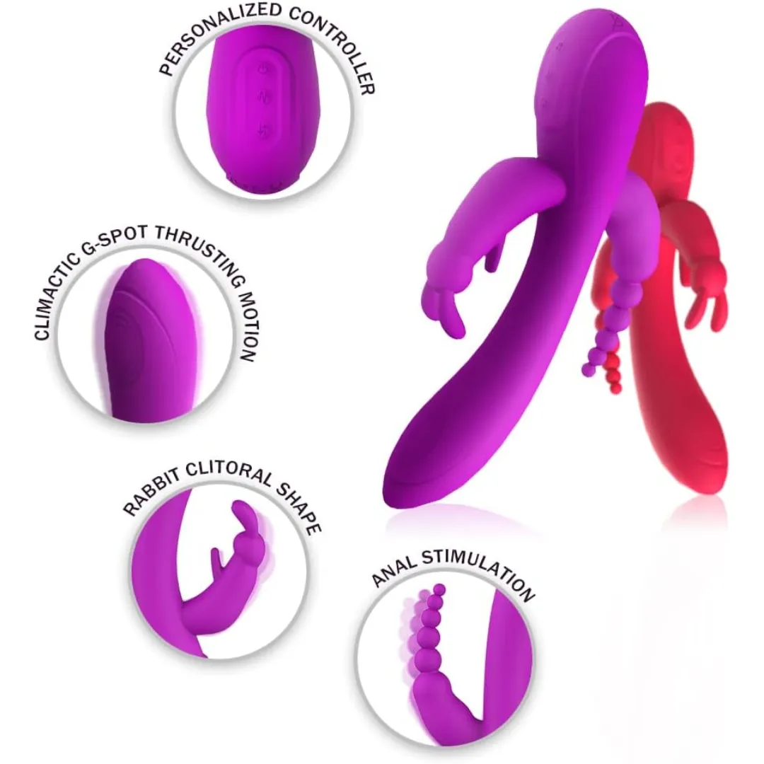 Vibrador Triple estimulación Rabbit 