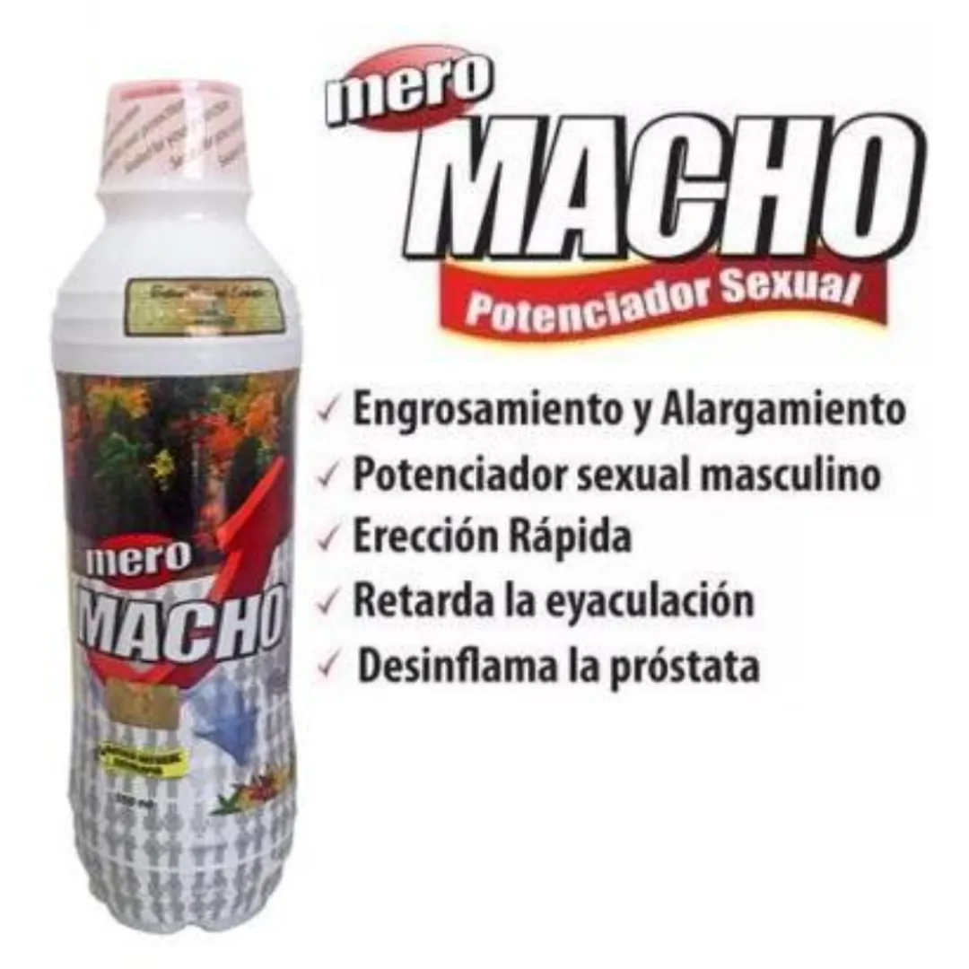 Potencializador Sexual Mero Macho Jarabe Ecuatoriano 100% Original 550 Ml