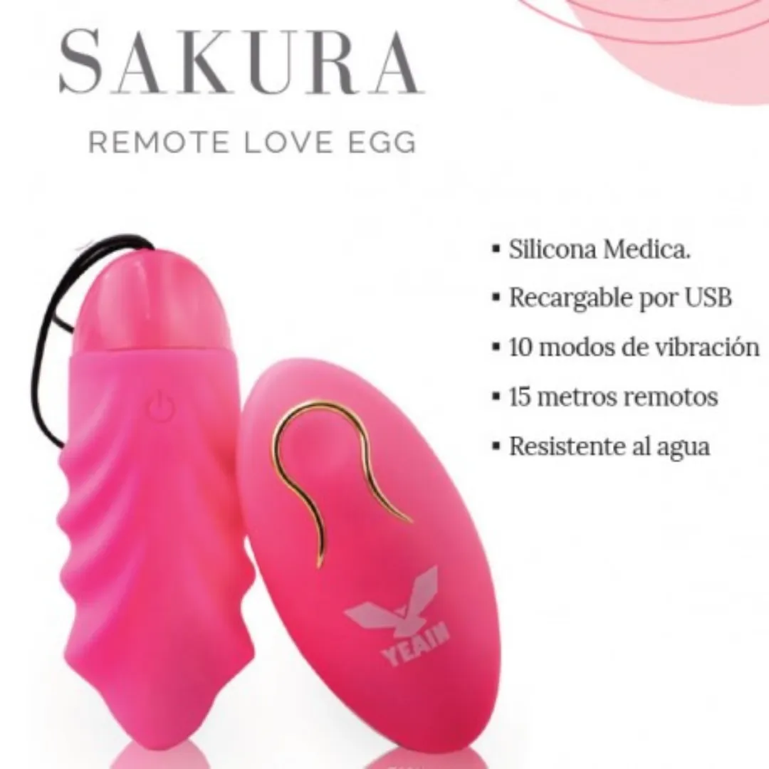 Huevo Vibrador Inalambrico-Recargable Sakura