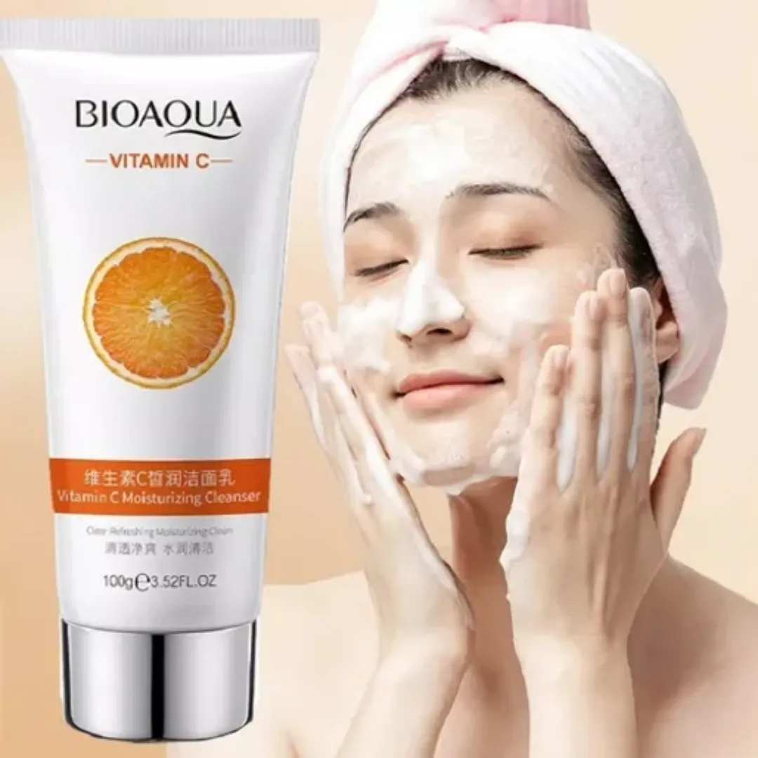 Jabón Facial Aclarante De Vitamina C Bioaqua