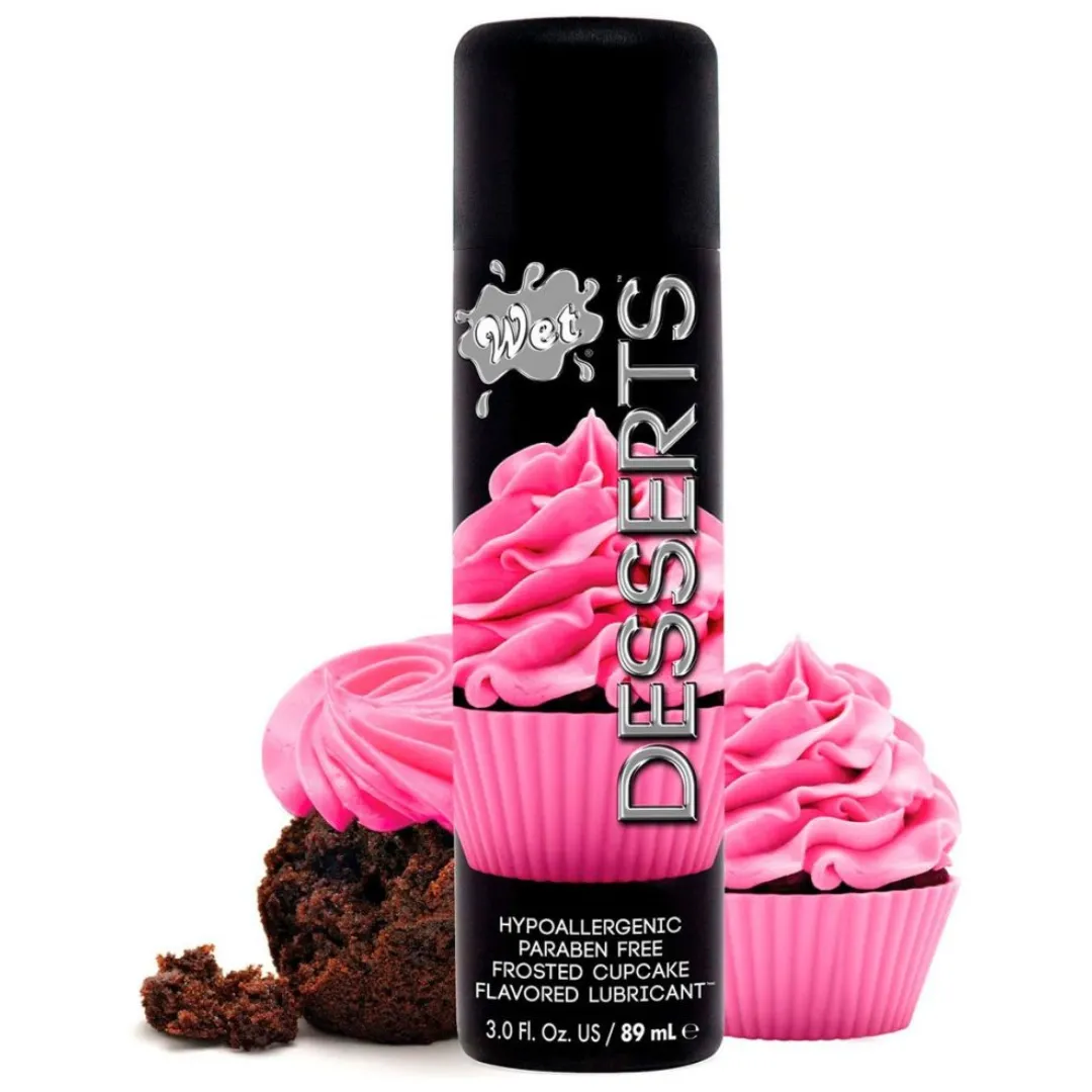 Lubricante con Sabor a Cupcake con Glaseado de Fresa 89Ml