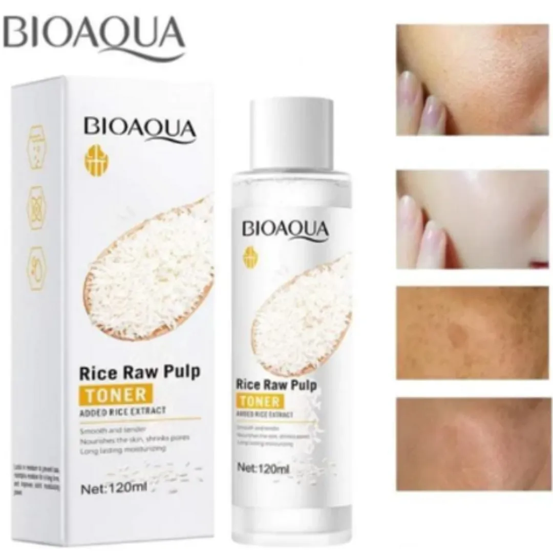 Rutina Facial De Arroz Coreana, Blanqueadora, Elimina Manchas y Rejuvenece Tu Rostro Bioaqua