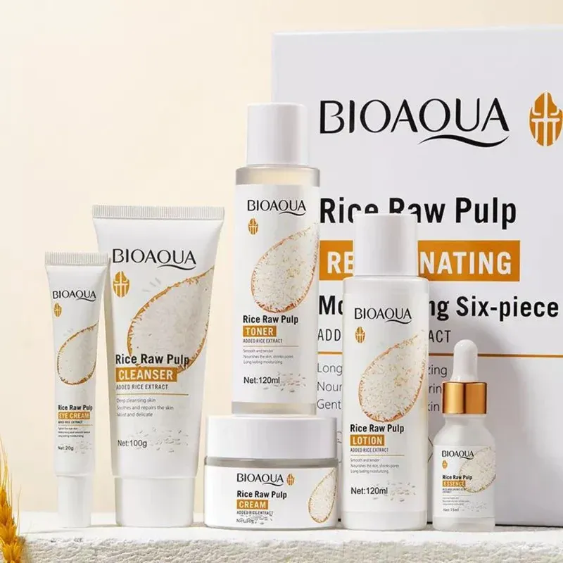  Kit De Lujo Facial Linea De Arroz Aclarante Bioaqua