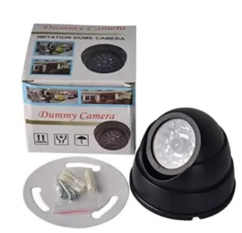 Cámara Seguridad Falsa Dummy Cam Simulación Luz Led Intermit