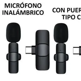  2 MICRÓFONOS INALÁMBRICOS DE SOLAPA TIPO C