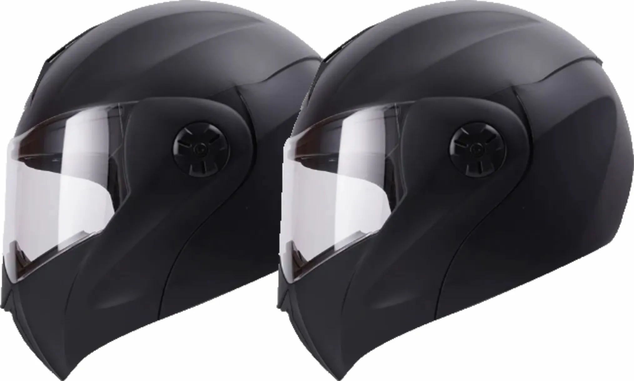 Combo Dos (2) Casco Abatible ICH 3110 Doble Visor NEGRO MATE