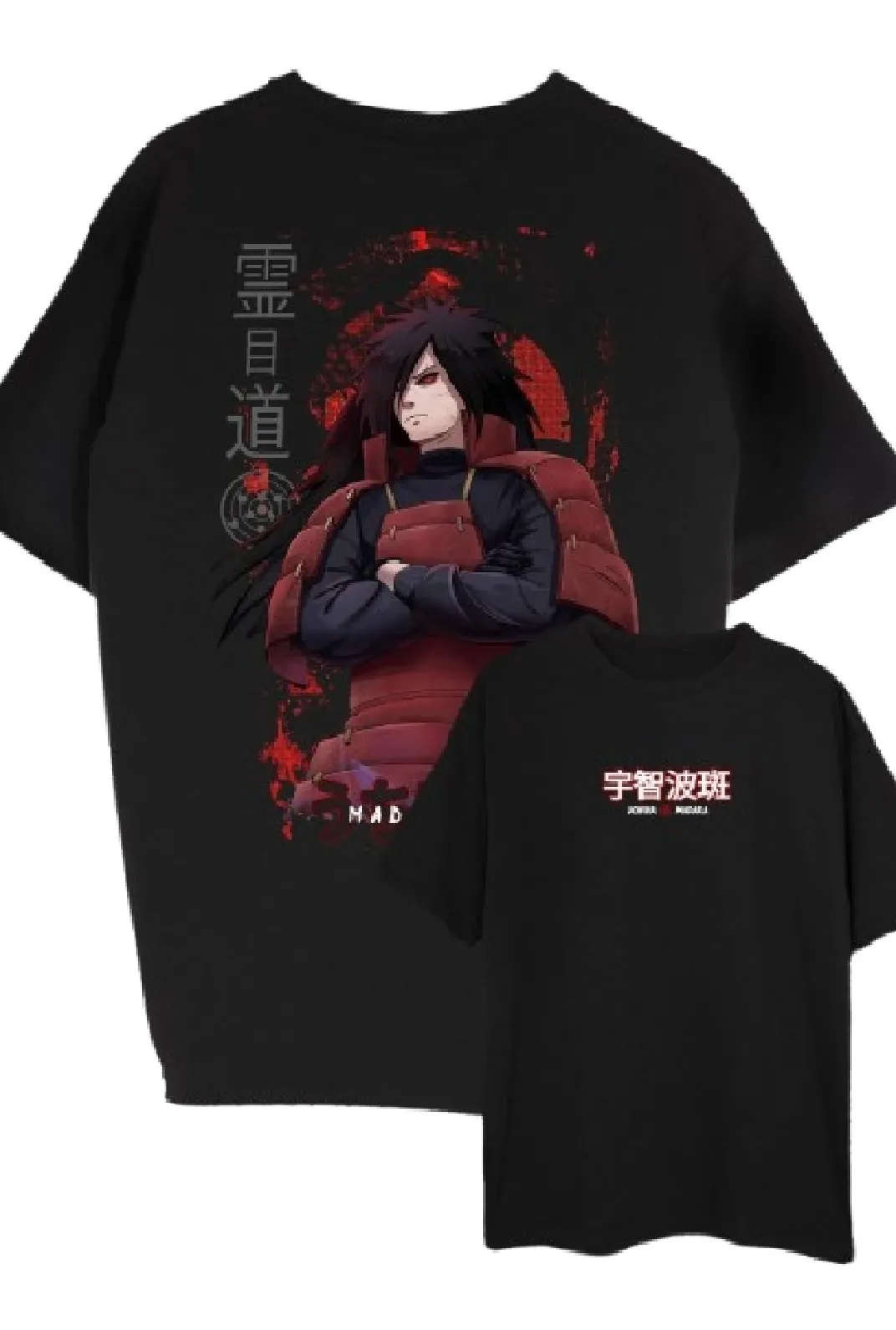 Camiseta Oversize Over Madara #1 Color Negro