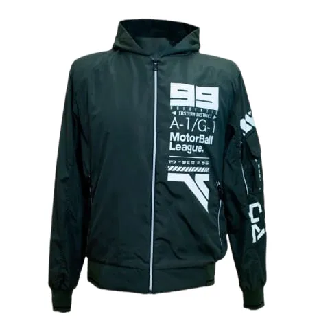 chaqueta impermeable con partes reflectivas 