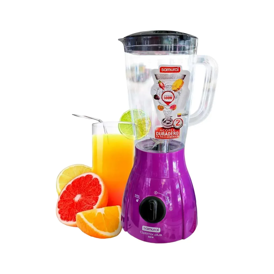 Licuadora IMUSA Optimix Plus 2 Velocidades Violeta