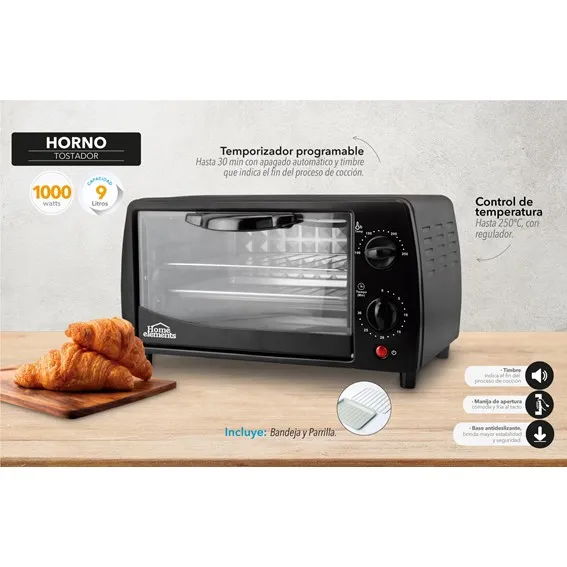 Horno Tostador 9 LT HOME ELEMENTS