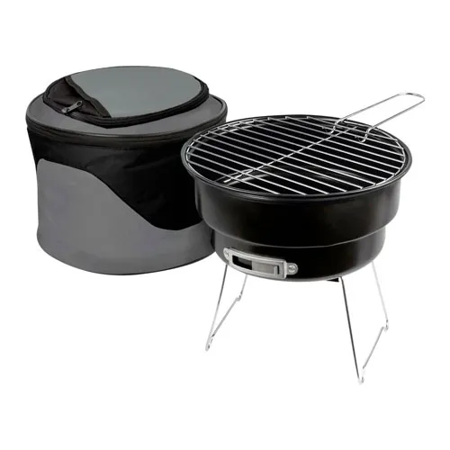 Asador de carbon Barbecue BBQ con hielera camping