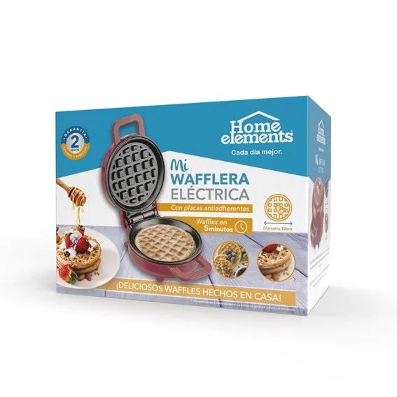 Mini Wafflera Roja