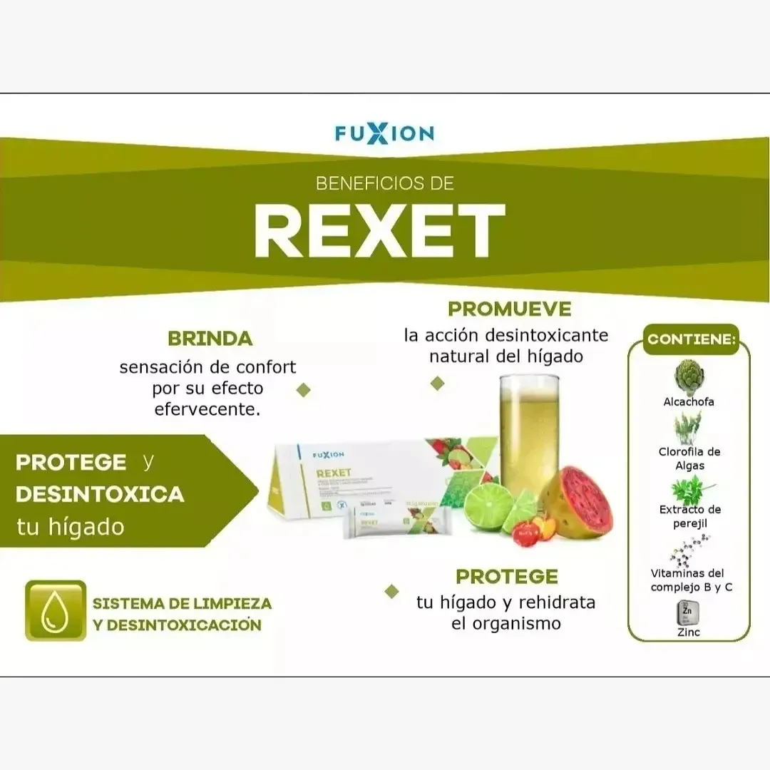 Rexet X 28 Sachets | Fuxion - ¡Prepara Y Reinicia Tu Cuerpo!