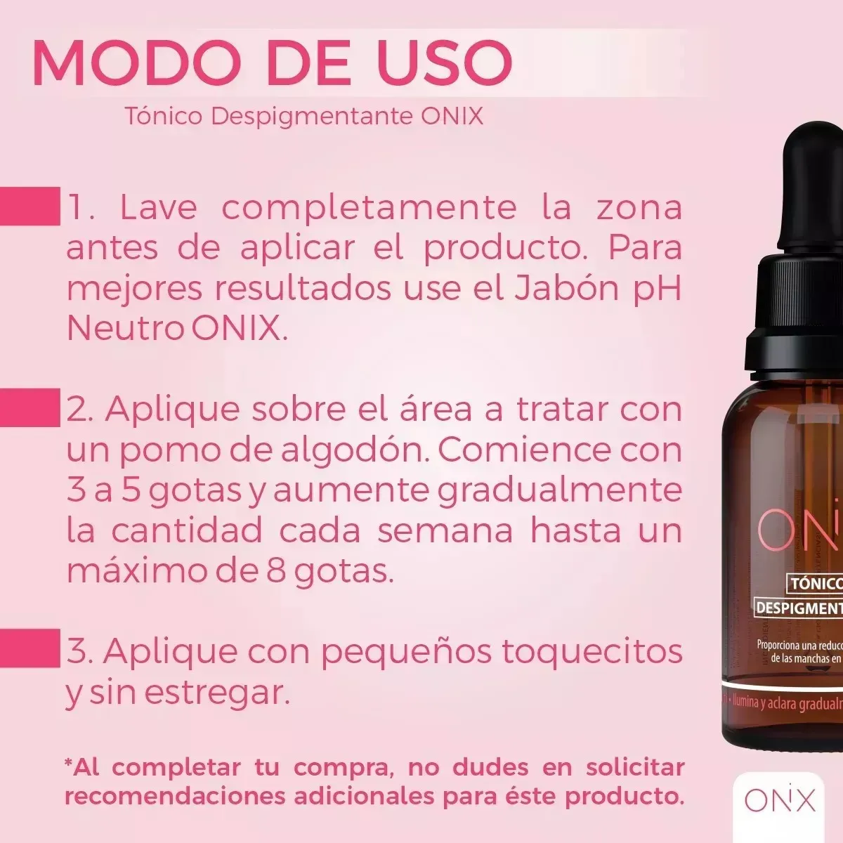 Tónico Despigmentante Onix 30ML