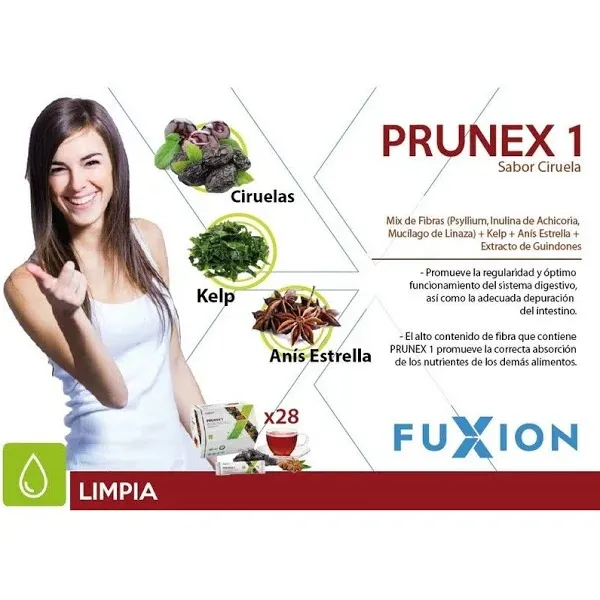 Kit Detox Fuxion 7 Prunex1 + 7 Floraliv - Limpieza de Colon