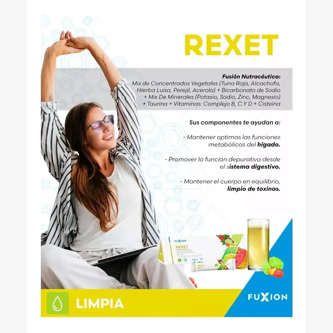 Rexet X 28 Sachets | Fuxion - ¡Prepara Y Reinicia Tu Cuerpo!