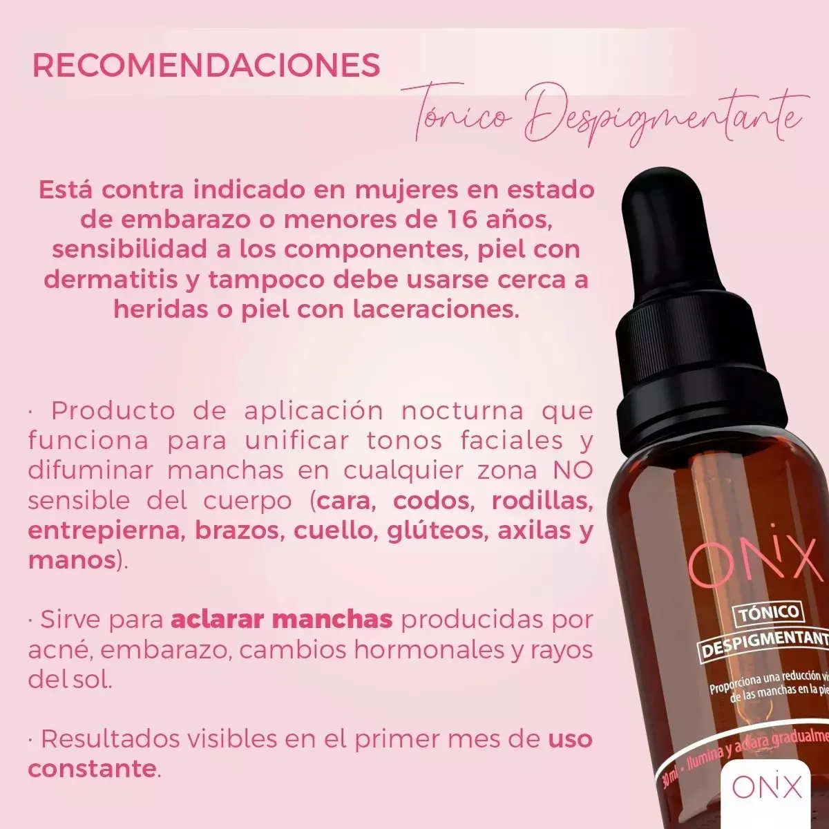 Tónico Despigmentante Onix 30ML