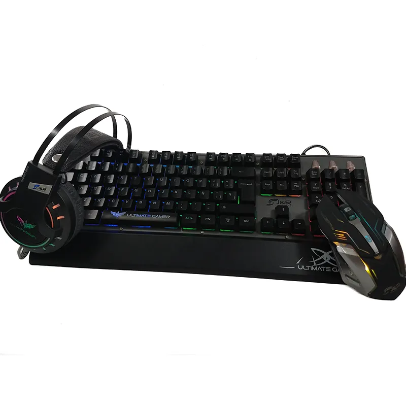 Ultra Combo Gamer Led 3en1 Teclado Diadema Mouse