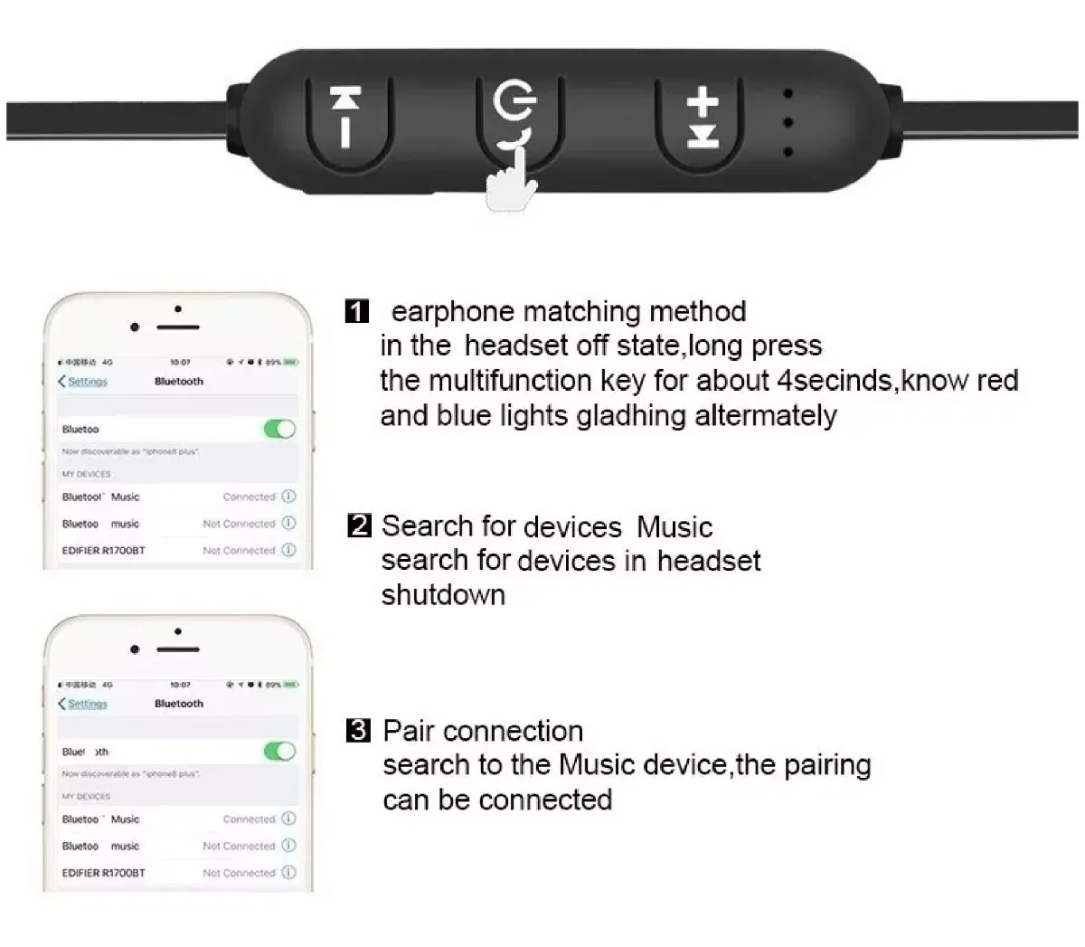 Audífonos Bluetooth Manos Libres Inalámbricos Magnéticos